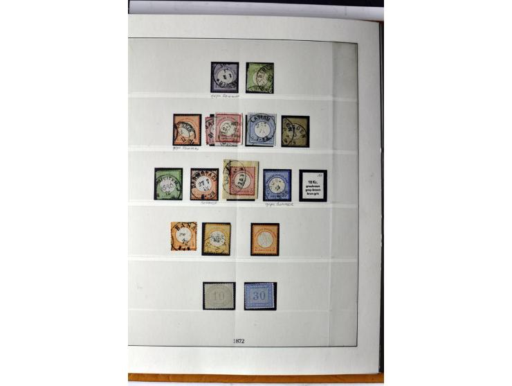 1872/1945, ungebrauchte/postfrische und gestempelte Sammlung, beginnend mit schönem Brustschildteil, dann u.a. Mi.-Nr. 66 ges