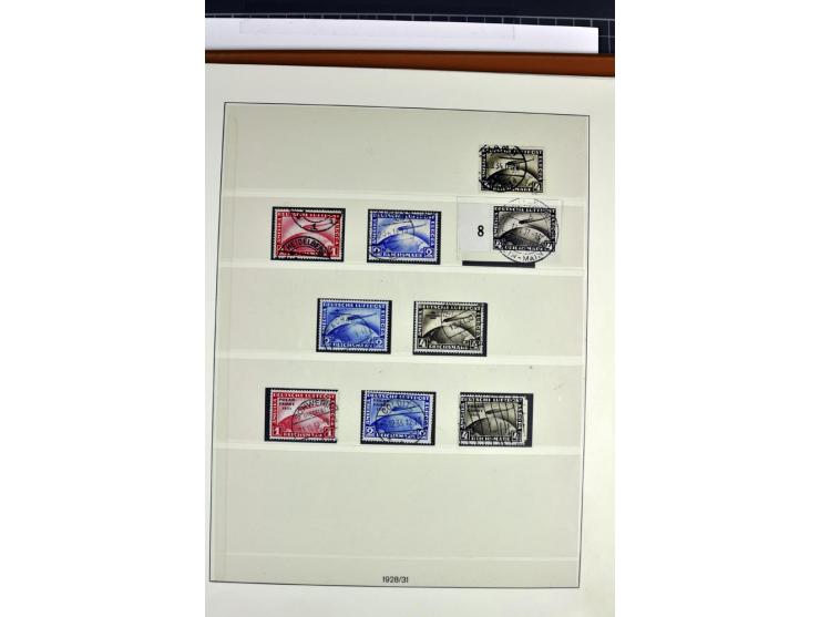 1872/1945, postfrische, ungebrauchte und gestempelte Sammlung mit allen Zeppelinen und Blocks, dazu etwas Besetzung II und Do