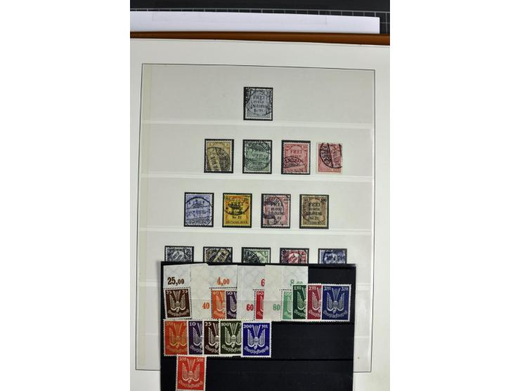 1872/1945, postfrische, ungebrauchte und gestempelte Sammlung mit allen Zeppelinen und Blocks, dazu etwas Besetzung II und Do