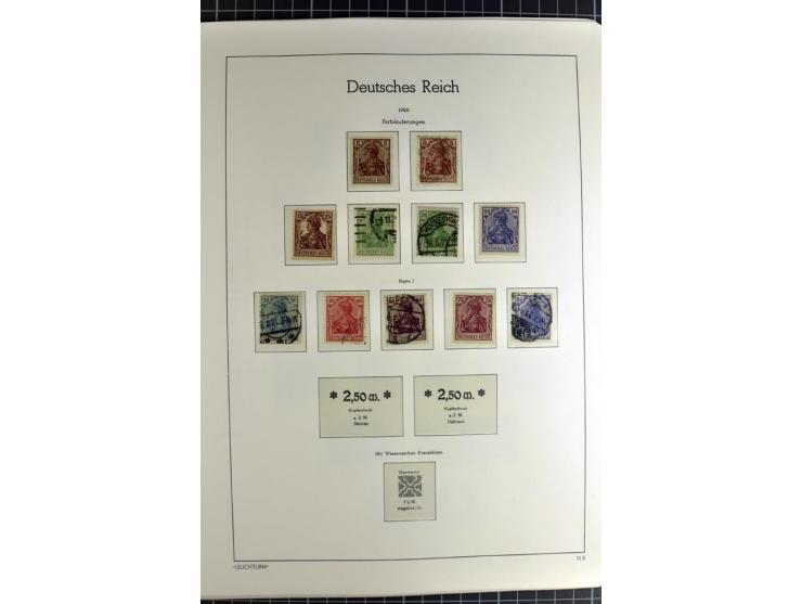 1872/1945, vorwiegend gestempelte Sammlung, beginnend mit schönem Brustschildteil, danach mit einigen besseren u.a. Mi.-Nr. 6