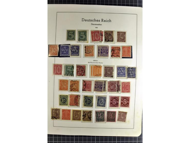 1872/1945, vorwiegend gestempelte Sammlung, beginnend mit schönem Brustschildteil, danach mit einigen besseren u.a. Mi.-Nr. 6