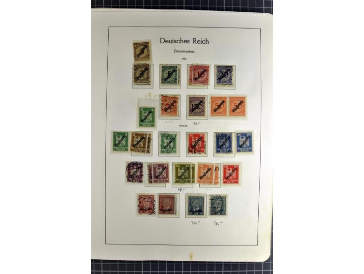 1872/1945, vorwiegend gestempelte Sammlung, beginnend mit schönem Brustschildteil, danach mit einigen besseren u.a. Mi.-Nr. 6