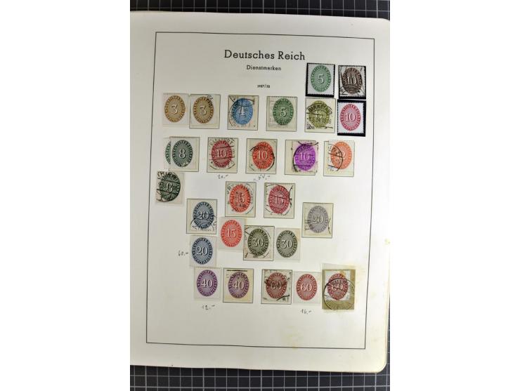 1872/1945, vorwiegend gestempelte Sammlung, beginnend mit schönem Brustschildteil, danach mit einigen besseren u.a. Mi.-Nr. 6