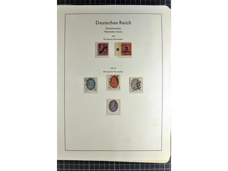 1872/1945, vorwiegend gestempelte Sammlung, beginnend mit schönem Brustschildteil, danach mit einigen besseren u.a. Mi.-Nr. 6