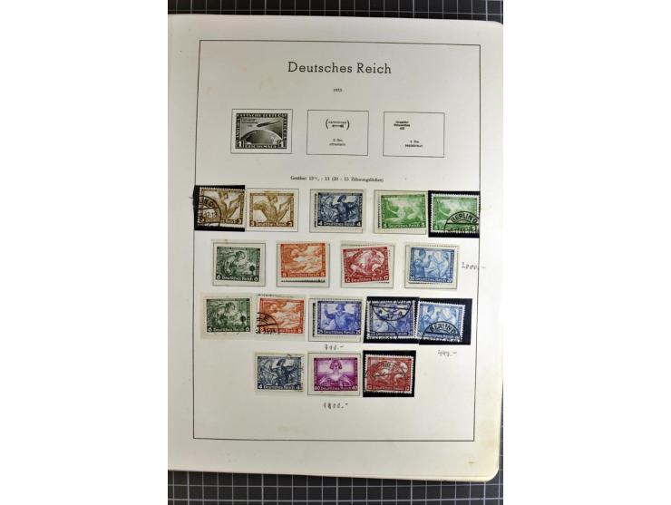 1872/1945, vorwiegend gestempelte Sammlung, beginnend mit schönem Brustschildteil, danach mit einigen besseren u.a. Mi.-Nr. 6
