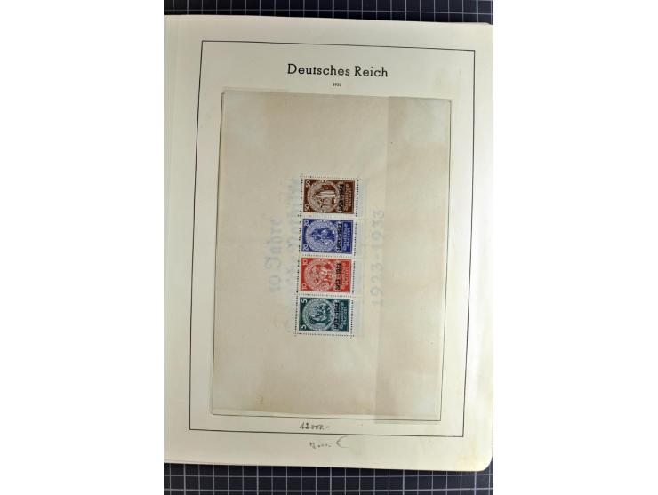 1872/1945, vorwiegend gestempelte Sammlung, beginnend mit schönem Brustschildteil, danach mit einigen besseren u.a. Mi.-Nr. 6