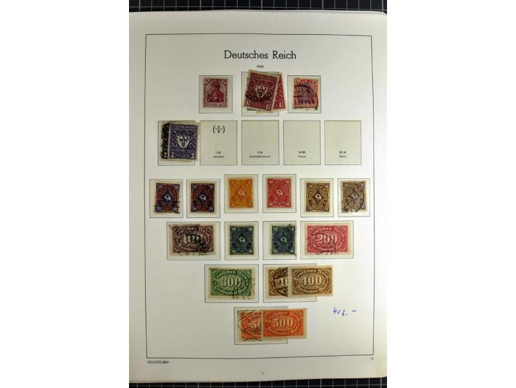 1872/1945, vorwiegend gestempelte Sammlung, beginnend mit schönem Brustschildteil, danach mit einigen besseren u.a. Mi.-Nr. 6