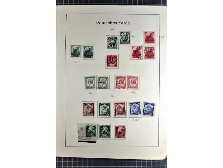 1872/1945, vorwiegend gestempelte Sammlung, beginnend mit schönem Brustschildteil, danach mit einigen besseren u.a. Mi.-Nr. 6