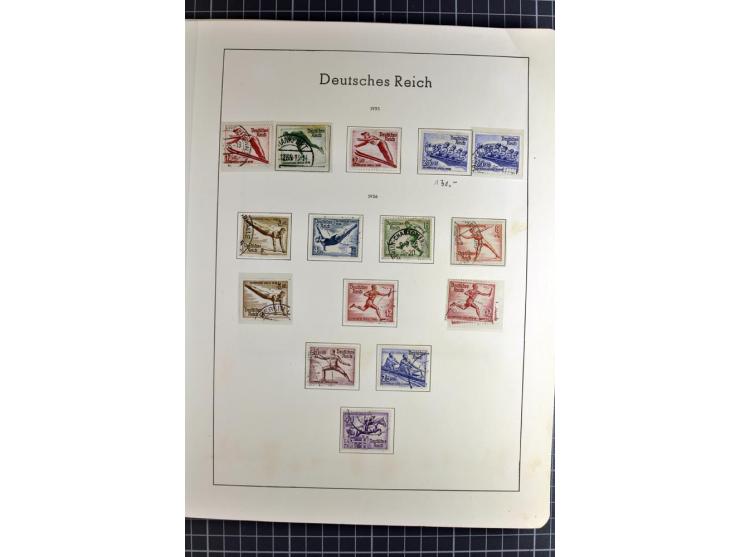 1872/1945, vorwiegend gestempelte Sammlung, beginnend mit schönem Brustschildteil, danach mit einigen besseren u.a. Mi.-Nr. 6