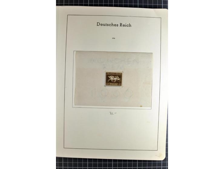 1872/1945, vorwiegend gestempelte Sammlung, beginnend mit schönem Brustschildteil, danach mit einigen besseren u.a. Mi.-Nr. 6