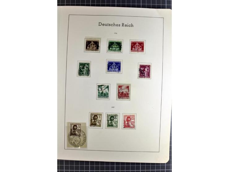 1872/1945, vorwiegend gestempelte Sammlung, beginnend mit schönem Brustschildteil, danach mit einigen besseren u.a. Mi.-Nr. 6