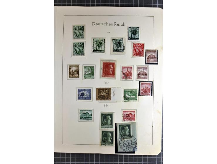 1872/1945, vorwiegend gestempelte Sammlung, beginnend mit schönem Brustschildteil, danach mit einigen besseren u.a. Mi.-Nr. 6