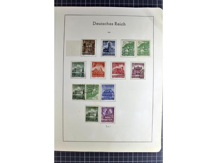 1872/1945, vorwiegend gestempelte Sammlung, beginnend mit schönem Brustschildteil, danach mit einigen besseren u.a. Mi.-Nr. 6