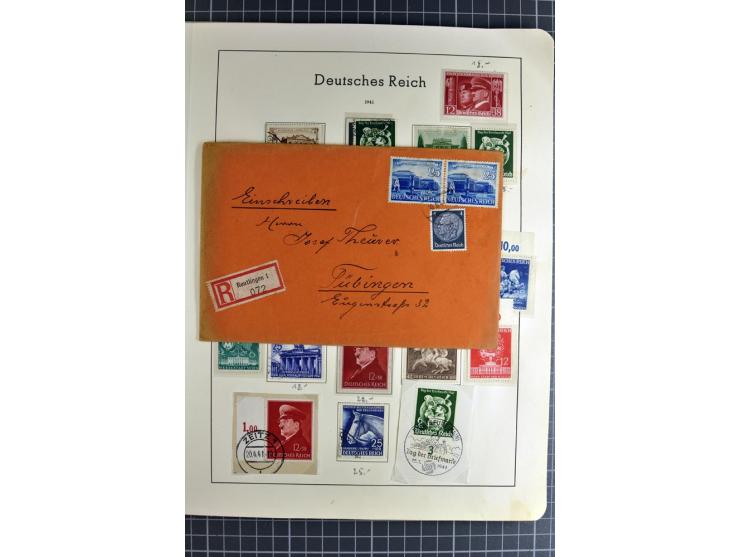 1872/1945, vorwiegend gestempelte Sammlung, beginnend mit schönem Brustschildteil, danach mit einigen besseren u.a. Mi.-Nr. 6