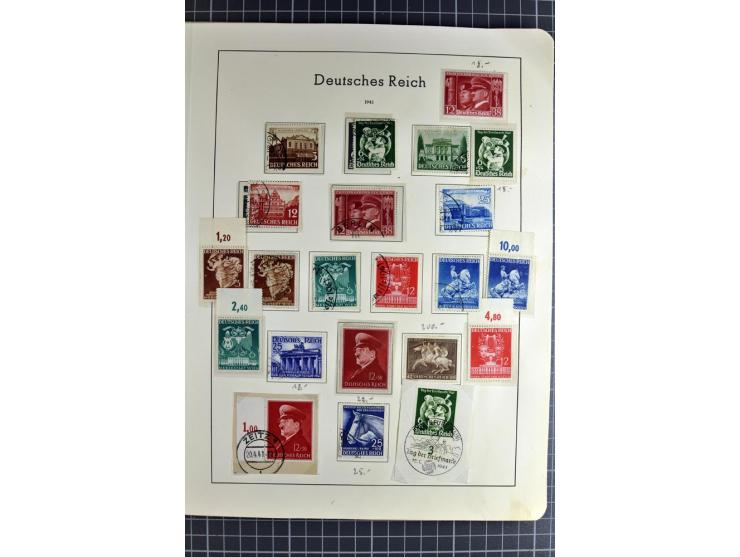1872/1945, vorwiegend gestempelte Sammlung, beginnend mit schönem Brustschildteil, danach mit einigen besseren u.a. Mi.-Nr. 6