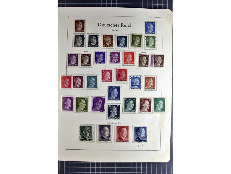 1872/1945, vorwiegend gestempelte Sammlung, beginnend mit schönem Brustschildteil, danach mit einigen besseren u.a. Mi.-Nr. 6