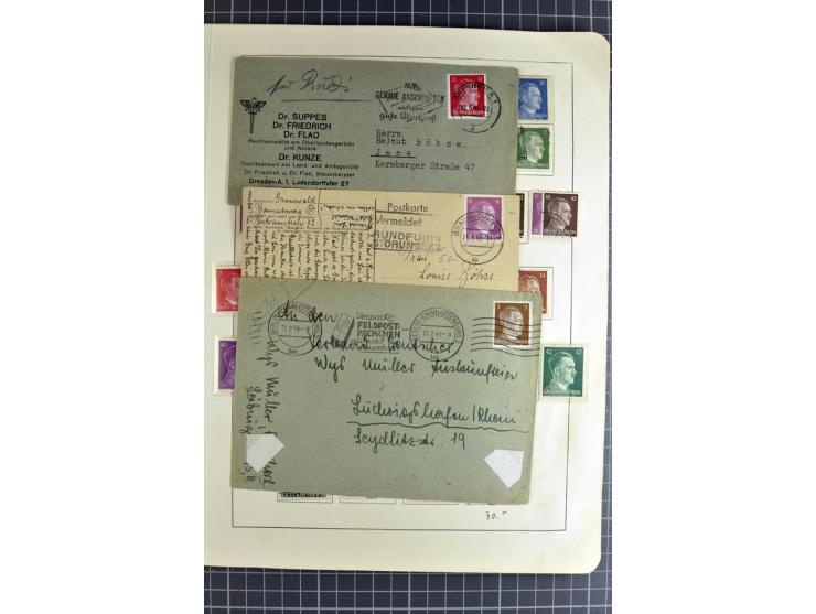1872/1945, vorwiegend gestempelte Sammlung, beginnend mit schönem Brustschildteil, danach mit einigen besseren u.a. Mi.-Nr. 6