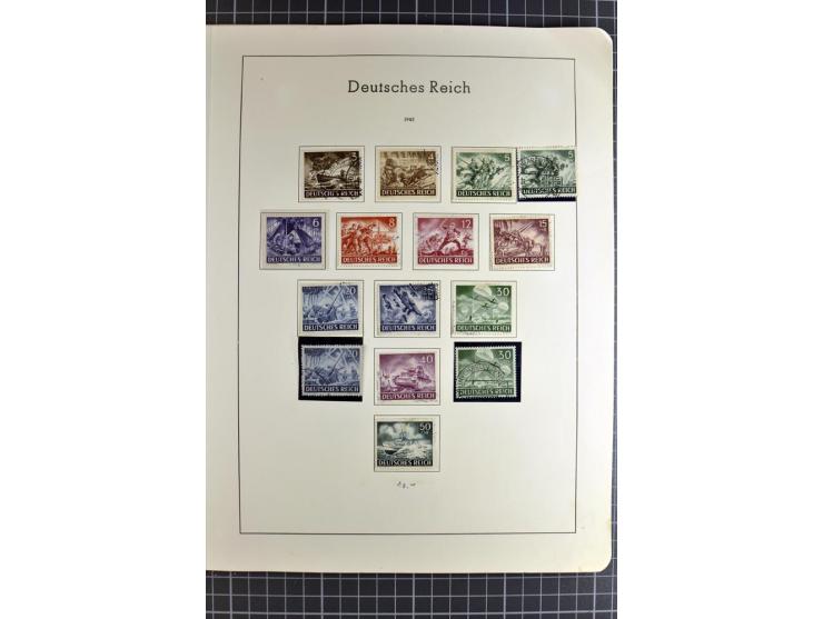1872/1945, vorwiegend gestempelte Sammlung, beginnend mit schönem Brustschildteil, danach mit einigen besseren u.a. Mi.-Nr. 6