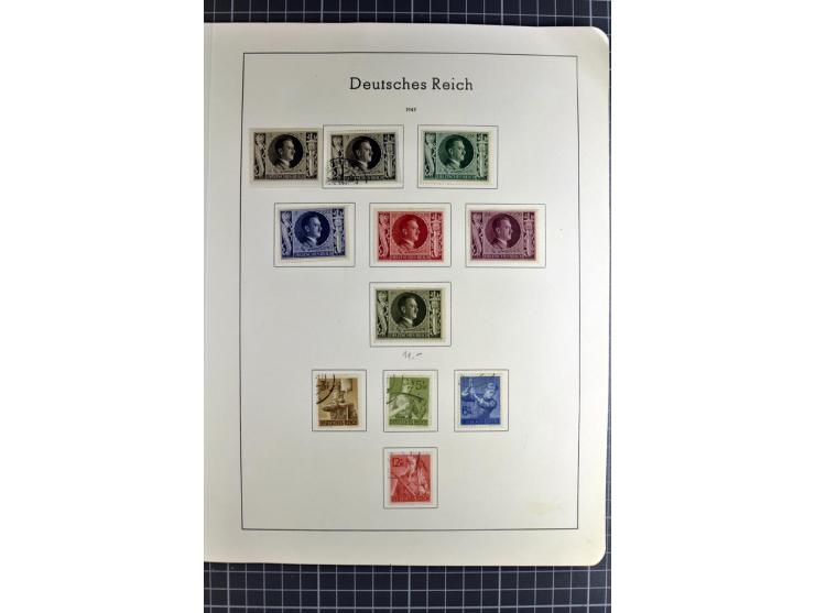 1872/1945, vorwiegend gestempelte Sammlung, beginnend mit schönem Brustschildteil, danach mit einigen besseren u.a. Mi.-Nr. 6