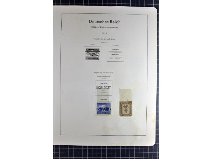 1872/1945, vorwiegend gestempelte Sammlung, beginnend mit schönem Brustschildteil, danach mit einigen besseren u.a. Mi.-Nr. 6