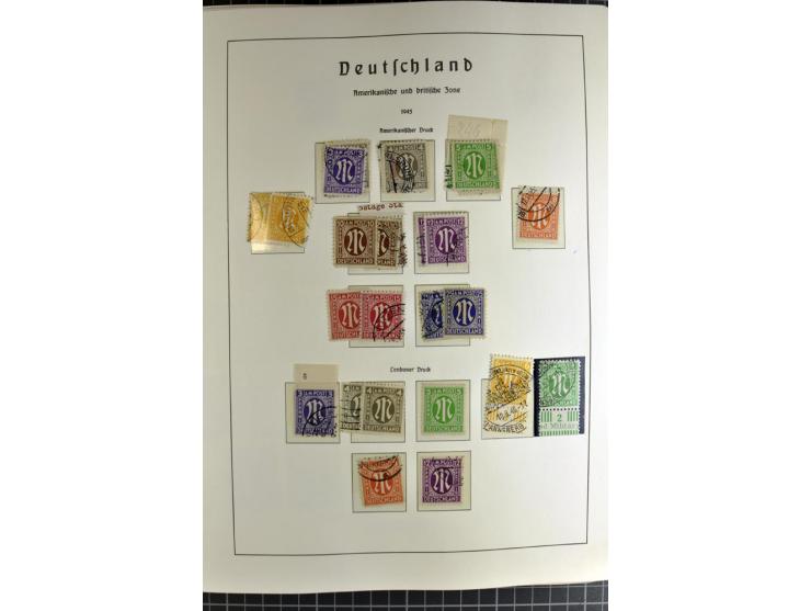 1872/1945, vorwiegend gestempelte Sammlung, beginnend mit schönem Brustschildteil, danach mit einigen besseren u.a. Mi.-Nr. 6