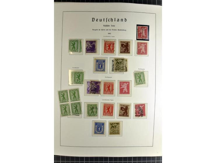 1872/1945, vorwiegend gestempelte Sammlung, beginnend mit schönem Brustschildteil, danach mit einigen besseren u.a. Mi.-Nr. 6