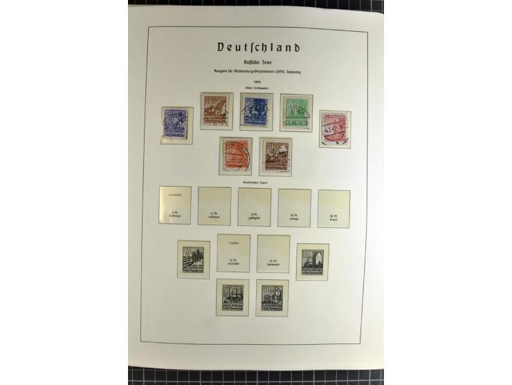 1872/1945, vorwiegend gestempelte Sammlung, beginnend mit schönem Brustschildteil, danach mit einigen besseren u.a. Mi.-Nr. 6