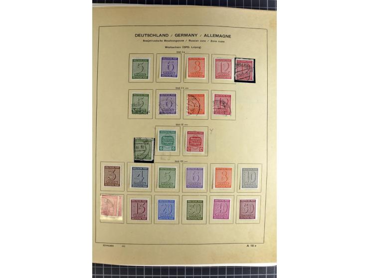 1872/1945, vorwiegend gestempelte Sammlung, beginnend mit schönem Brustschildteil, danach mit einigen besseren u.a. Mi.-Nr. 6