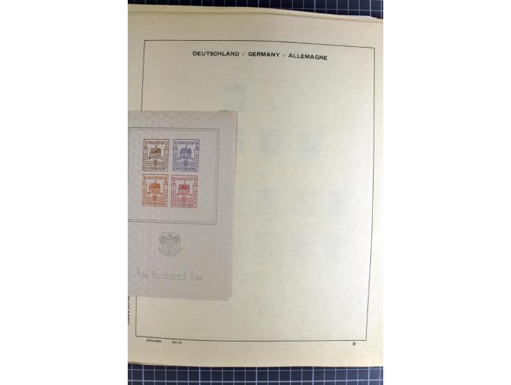 1872/1945, vorwiegend gestempelte Sammlung, beginnend mit schönem Brustschildteil, danach mit einigen besseren u.a. Mi.-Nr. 6