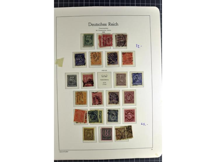 1872/1945, vorwiegend gestempelte Sammlung, beginnend mit schönem Brustschildteil, danach mit einigen besseren u.a. Mi.-Nr. 6