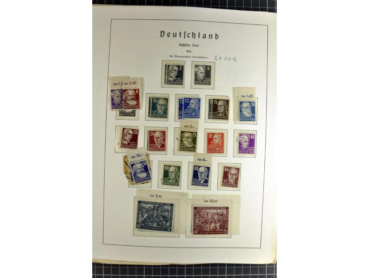 1872/1945, vorwiegend gestempelte Sammlung, beginnend mit schönem Brustschildteil, danach mit einigen besseren u.a. Mi.-Nr. 6