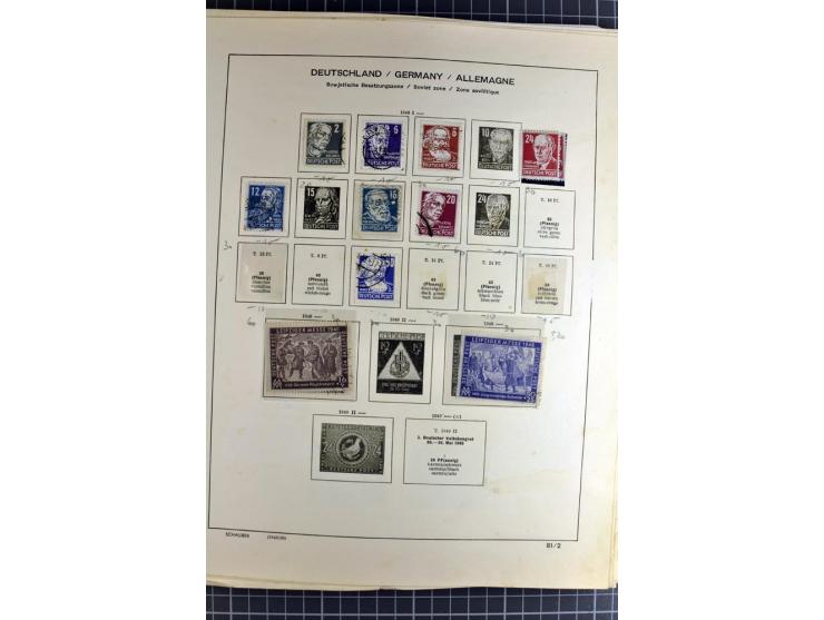 1872/1945, vorwiegend gestempelte Sammlung, beginnend mit schönem Brustschildteil, danach mit einigen besseren u.a. Mi.-Nr. 6