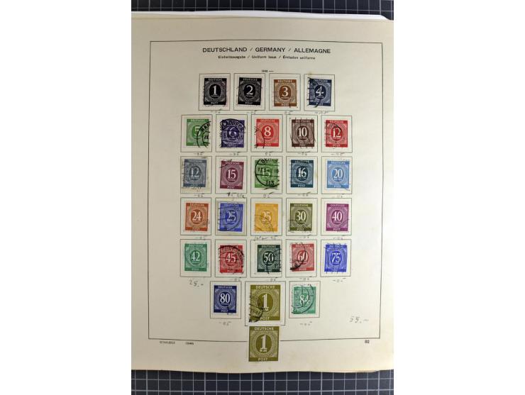 1872/1945, vorwiegend gestempelte Sammlung, beginnend mit schönem Brustschildteil, danach mit einigen besseren u.a. Mi.-Nr. 6