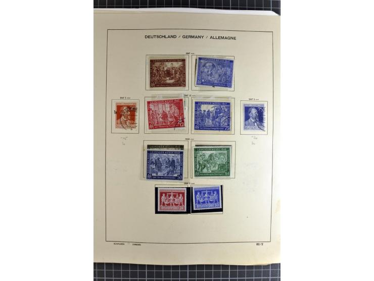 1872/1945, vorwiegend gestempelte Sammlung, beginnend mit schönem Brustschildteil, danach mit einigen besseren u.a. Mi.-Nr. 6