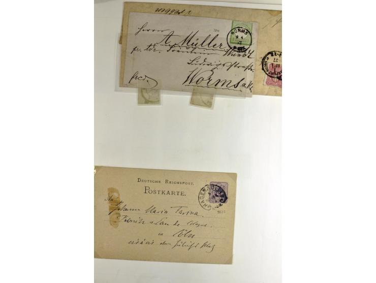 1872/1945, vorwiegend gestempelte Sammlung, beginnend mit schönem Brustschildteil, danach mit einigen besseren u.a. Mi.-Nr. 6