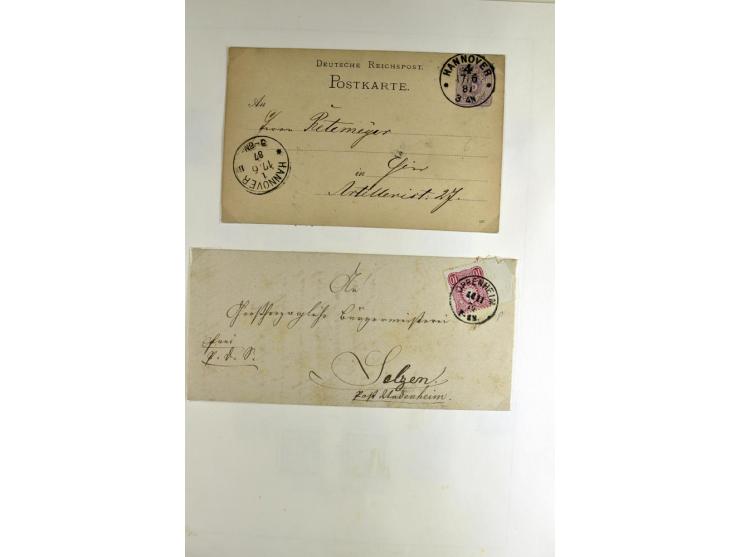 1872/1945, vorwiegend gestempelte Sammlung, beginnend mit schönem Brustschildteil, danach mit einigen besseren u.a. Mi.-Nr. 6
