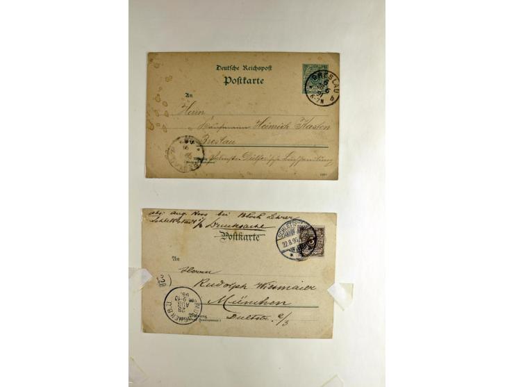 1872/1945, vorwiegend gestempelte Sammlung, beginnend mit schönem Brustschildteil, danach mit einigen besseren u.a. Mi.-Nr. 6