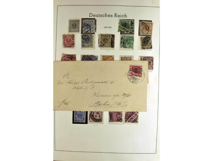 1872/1945, vorwiegend gestempelte Sammlung, beginnend mit schönem Brustschildteil, danach mit einigen besseren u.a. Mi.-Nr. 6