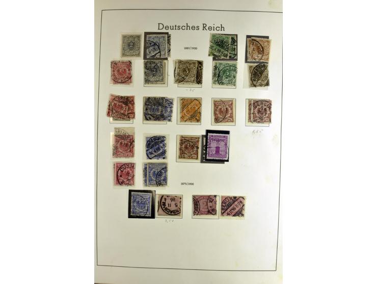 1872/1945, vorwiegend gestempelte Sammlung, beginnend mit schönem Brustschildteil, danach mit einigen besseren u.a. Mi.-Nr. 6
