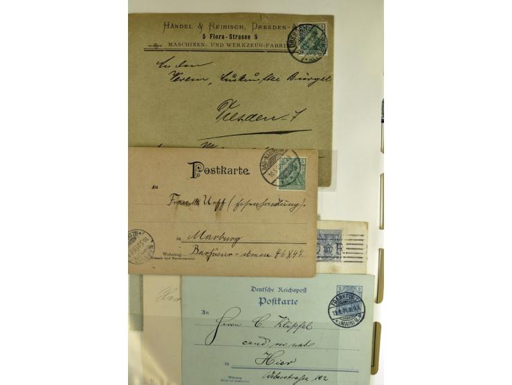 1872/1945, vorwiegend gestempelte Sammlung, beginnend mit schönem Brustschildteil, danach mit einigen besseren u.a. Mi.-Nr. 6
