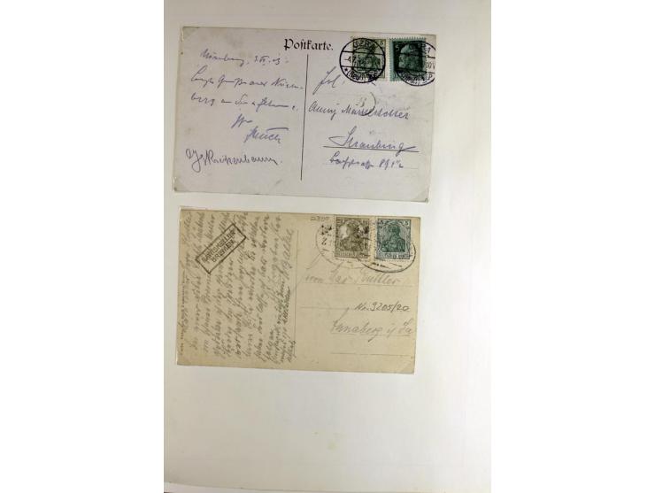 1872/1945, vorwiegend gestempelte Sammlung, beginnend mit schönem Brustschildteil, danach mit einigen besseren u.a. Mi.-Nr. 6
