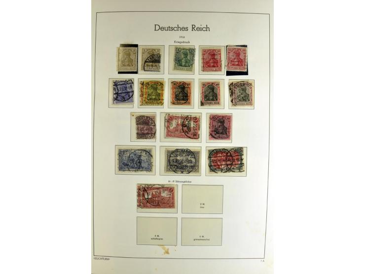 1872/1945, vorwiegend gestempelte Sammlung, beginnend mit schönem Brustschildteil, danach mit einigen besseren u.a. Mi.-Nr. 6
