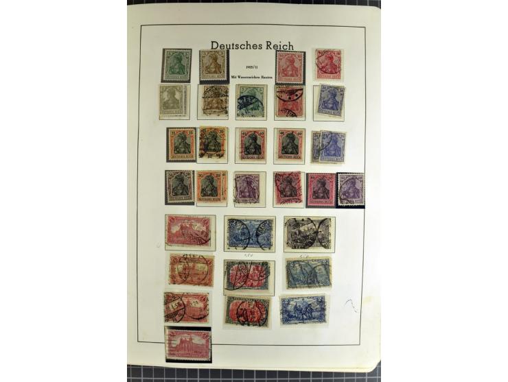 1872/1945, vorwiegend gestempelte Sammlung, beginnend mit schönem Brustschildteil, danach mit einigen besseren u.a. Mi.-Nr. 6