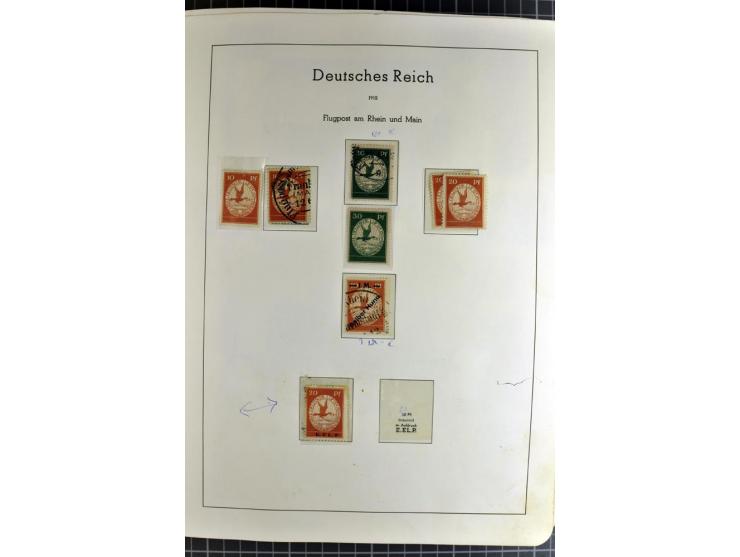 1872/1945, vorwiegend gestempelte Sammlung, beginnend mit schönem Brustschildteil, danach mit einigen besseren u.a. Mi.-Nr. 6