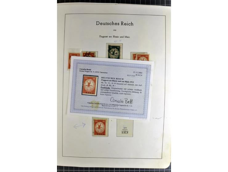 1872/1945, vorwiegend gestempelte Sammlung, beginnend mit schönem Brustschildteil, danach mit einigen besseren u.a. Mi.-Nr. 6