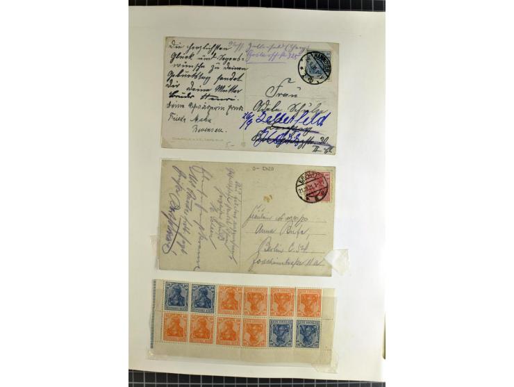 1872/1945, vorwiegend gestempelte Sammlung, beginnend mit schönem Brustschildteil, danach mit einigen besseren u.a. Mi.-Nr. 6