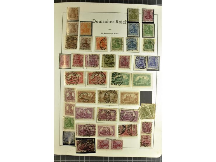1872/1945, vorwiegend gestempelte Sammlung, beginnend mit schönem Brustschildteil, danach mit einigen besseren u.a. Mi.-Nr. 6