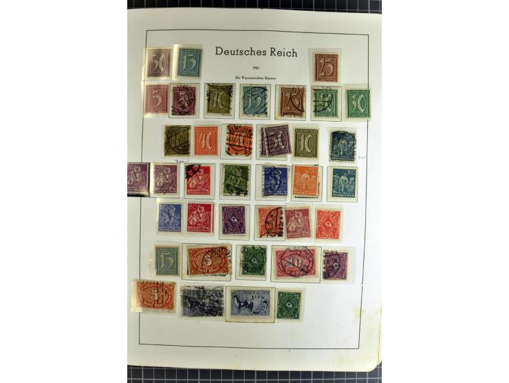 1872/1945, vorwiegend gestempelte Sammlung, beginnend mit schönem Brustschildteil, danach mit einigen besseren u.a. Mi.-Nr. 6