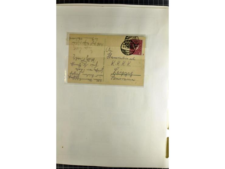1872/1945, vorwiegend gestempelte Sammlung, beginnend mit schönem Brustschildteil, danach mit einigen besseren u.a. Mi.-Nr. 6