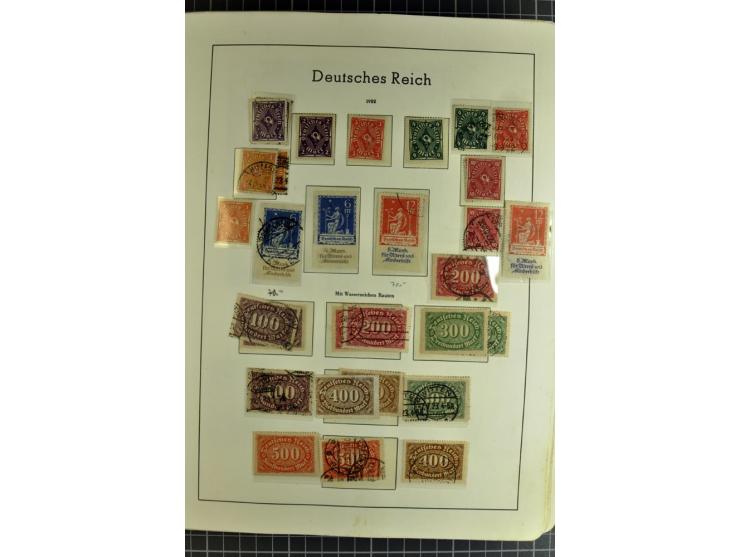 1872/1945, vorwiegend gestempelte Sammlung, beginnend mit schönem Brustschildteil, danach mit einigen besseren u.a. Mi.-Nr. 6